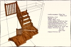 Модель поворотной лестницы